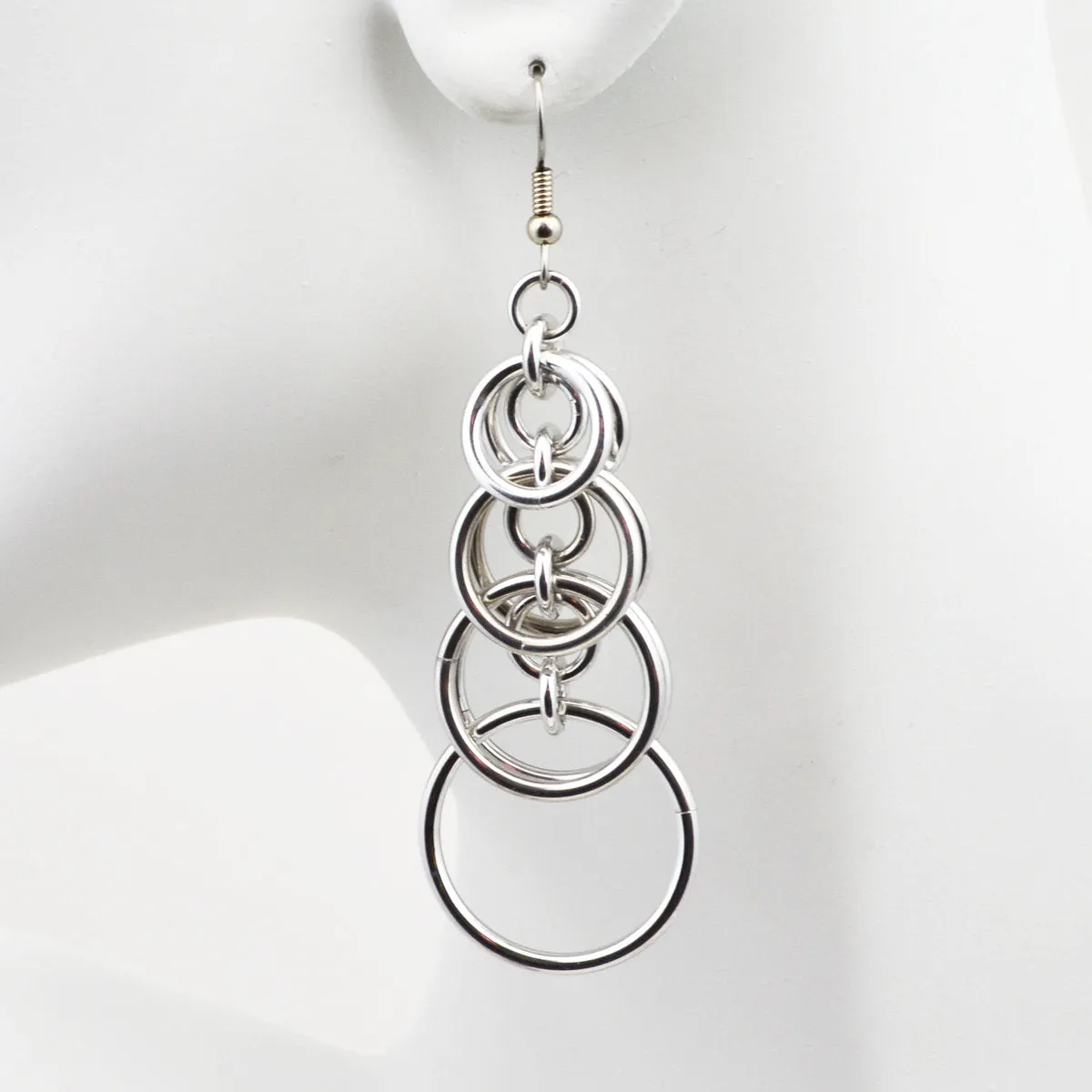 Graduated Stacked Hoop Earrings