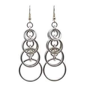 Graduated Stacked Hoop Earrings