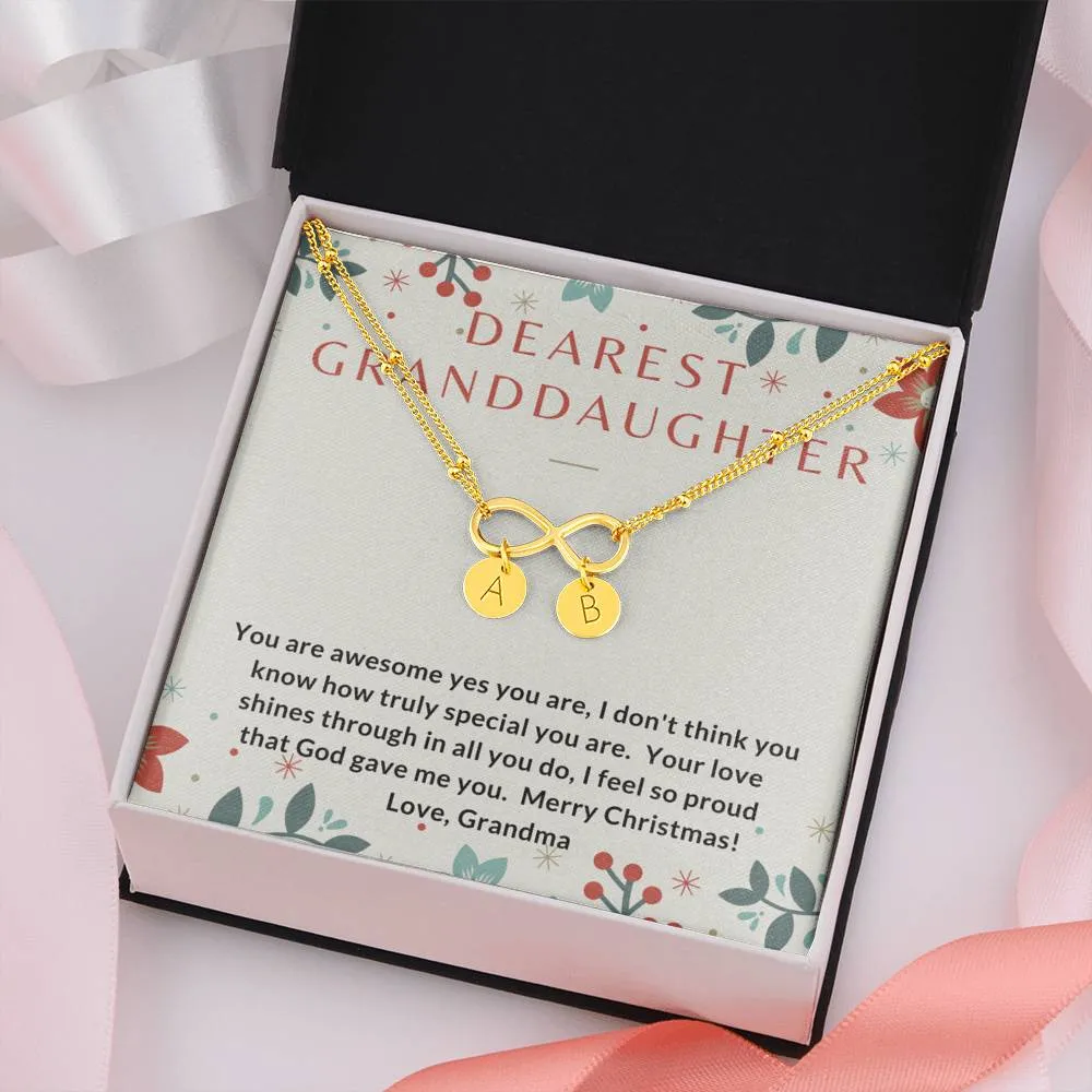 Granddaughter, Your love shines through-Infinity Bracelet