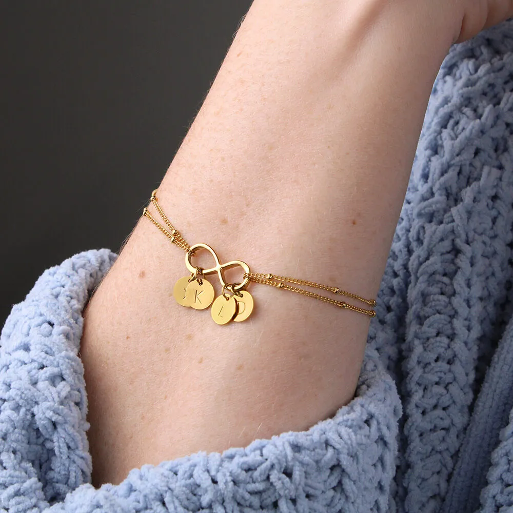 Granddaughter, Your love shines through-Infinity Bracelet