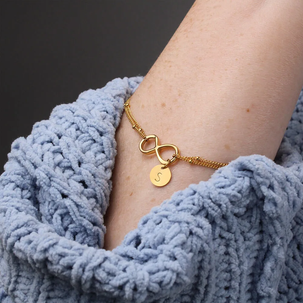 Granddaughter, Your love shines through-Infinity Bracelet