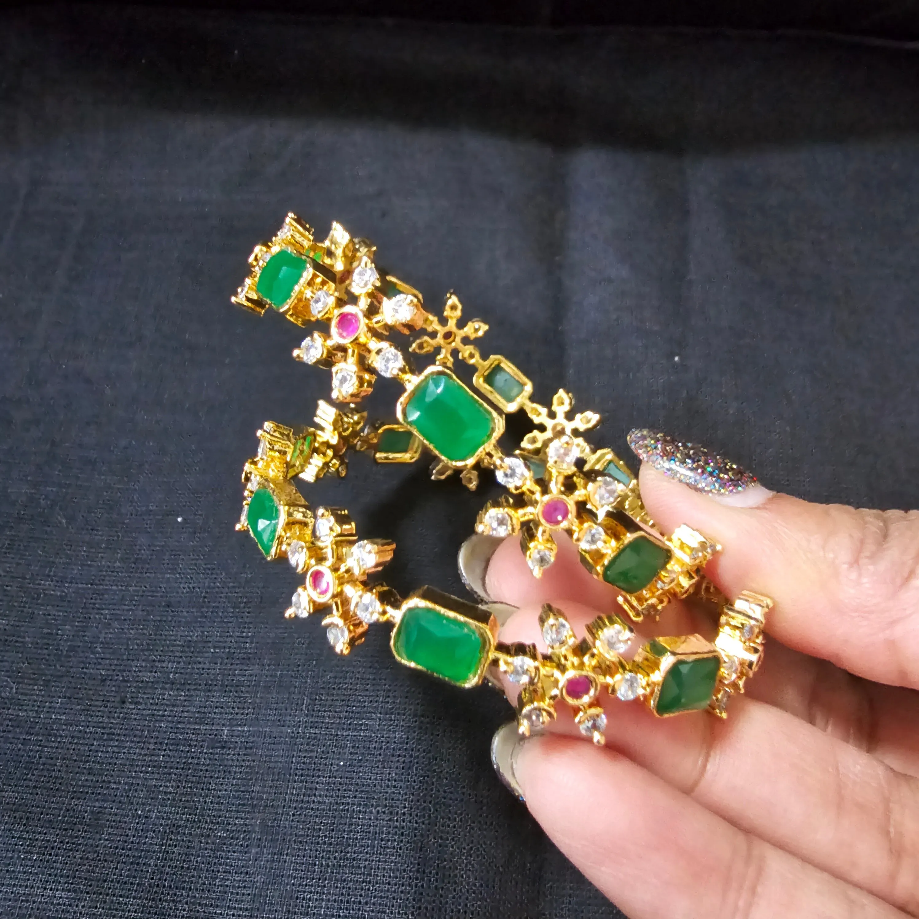 Green 2 Bangles set