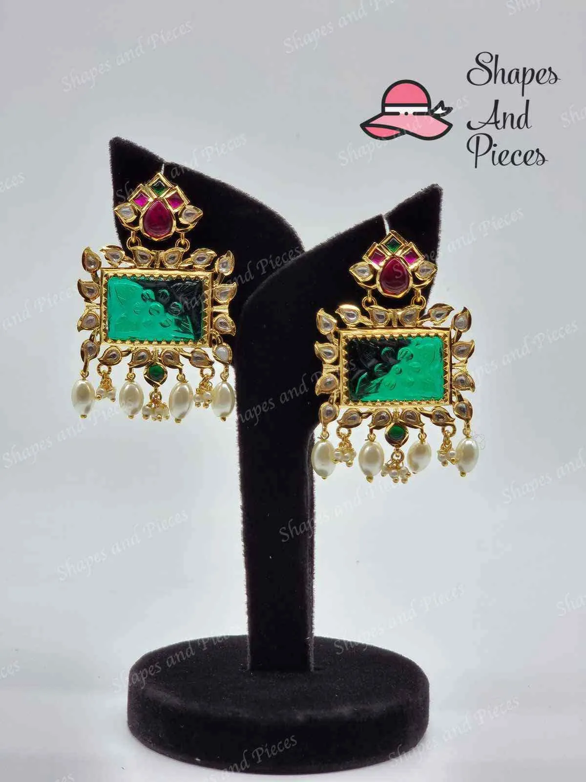 Green Fire  Earrings