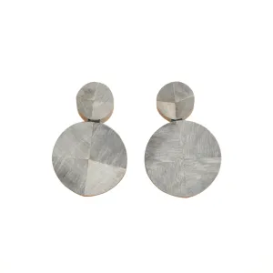 Grey Horn Earrings