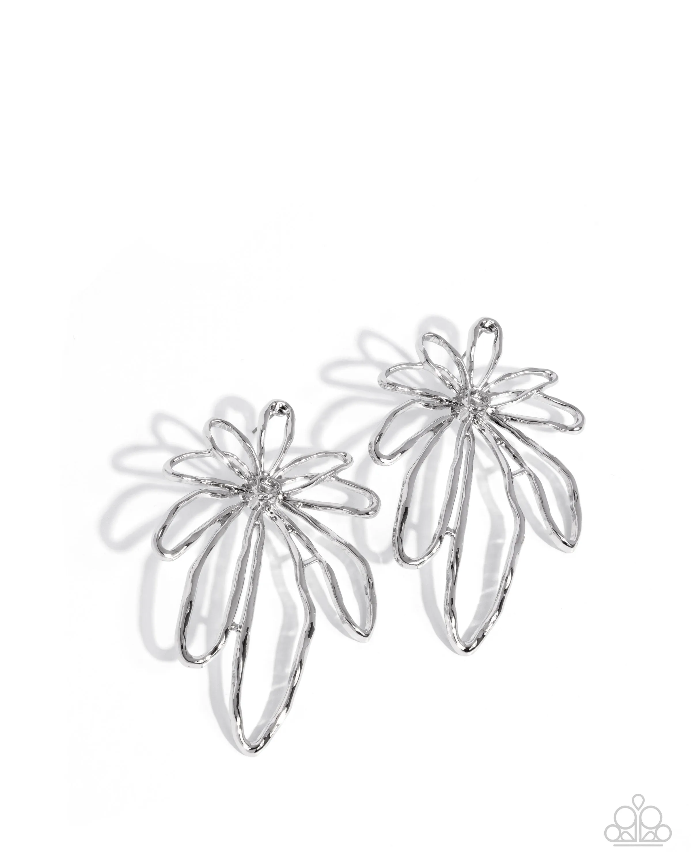 Growing Garden Silver Post Earrings Paparazzi