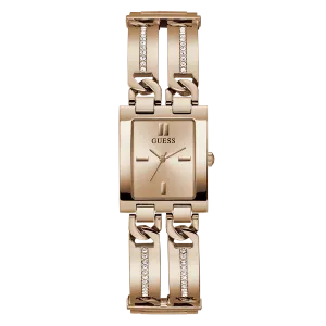 Guess MOD ID Rose Gold Stainless Steel Rose Gold Dial Quartz Watch for Ladies - GW0668L3