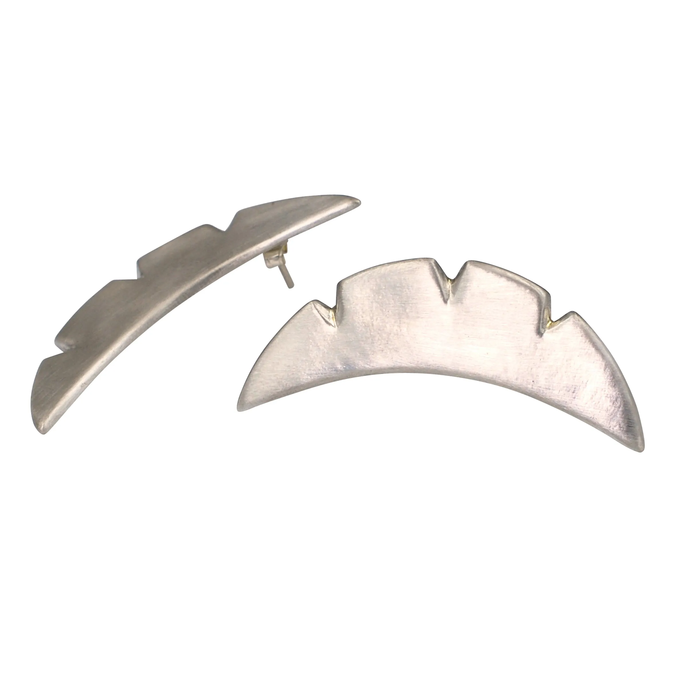 Half Moon Shield Earrings
