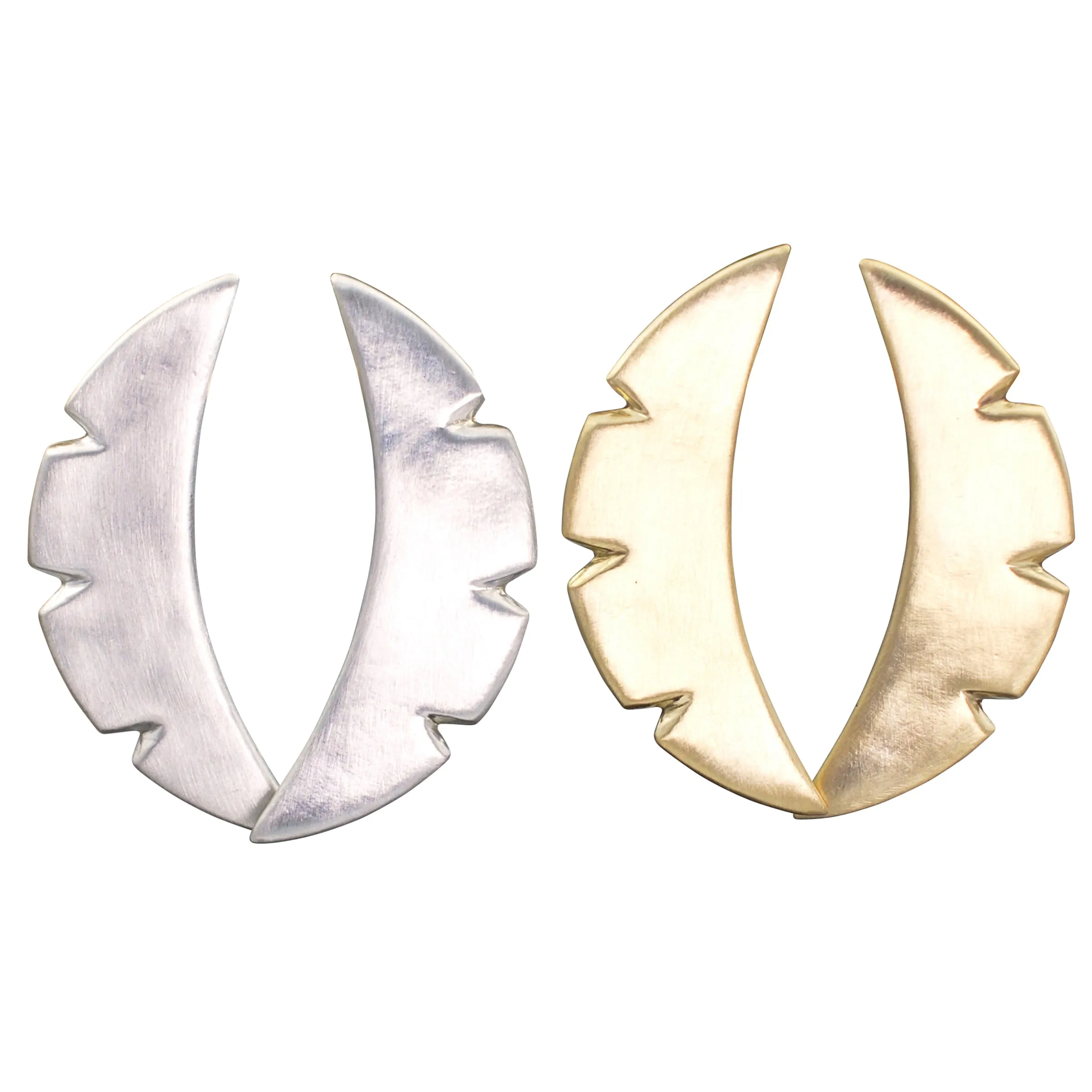 Half Moon Shield Earrings