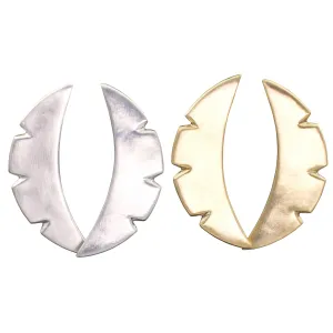 Half Moon Shield Earrings