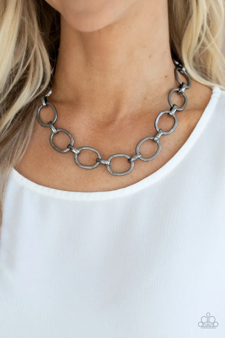 HAUTE-ly Contested Black Paparazzi Necklace