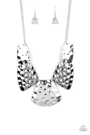HAUTE Plates Silver Paparazzi Necklace