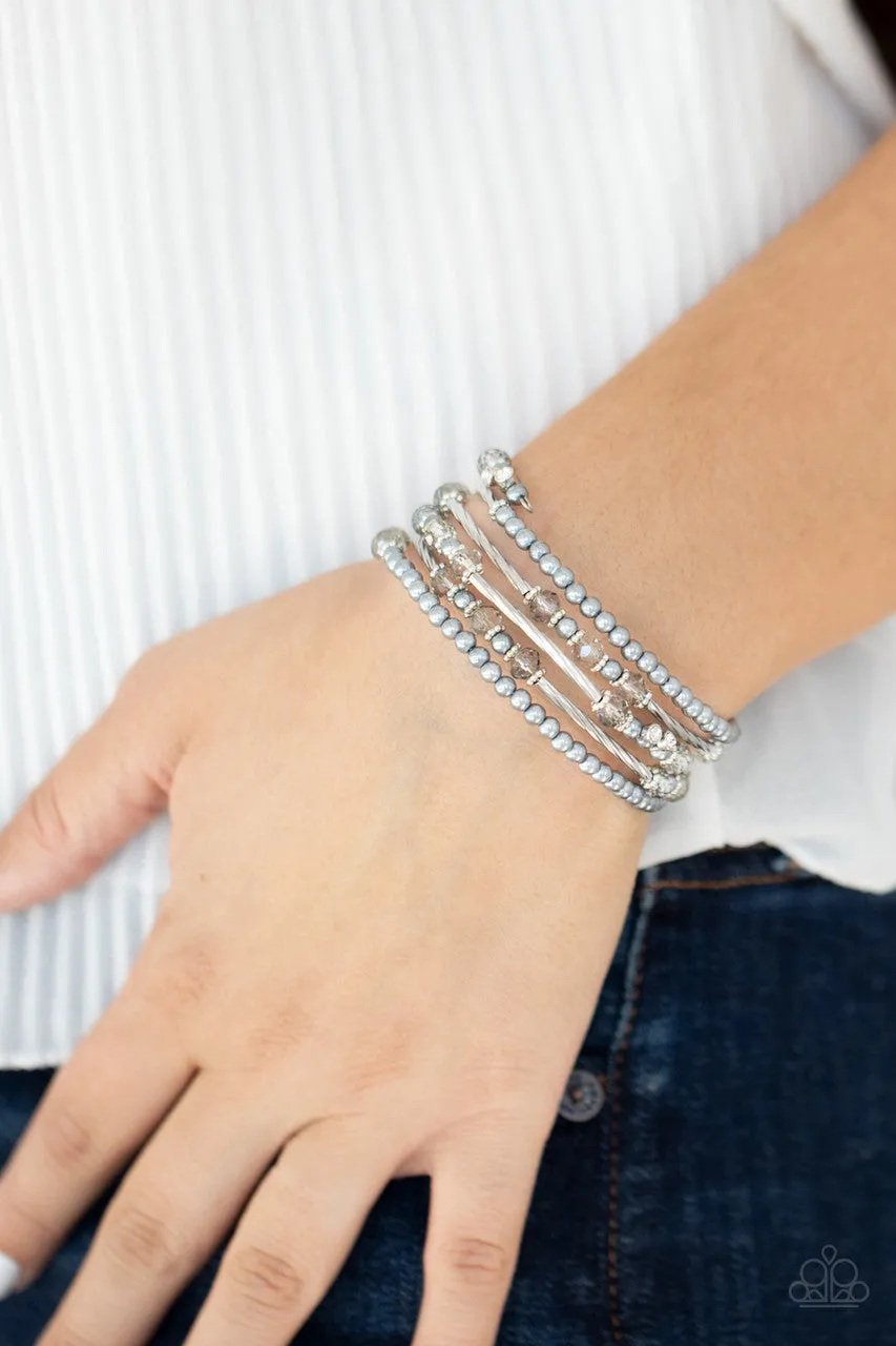 Head-Turning Twinkle Silver Paparazzi Bracelet