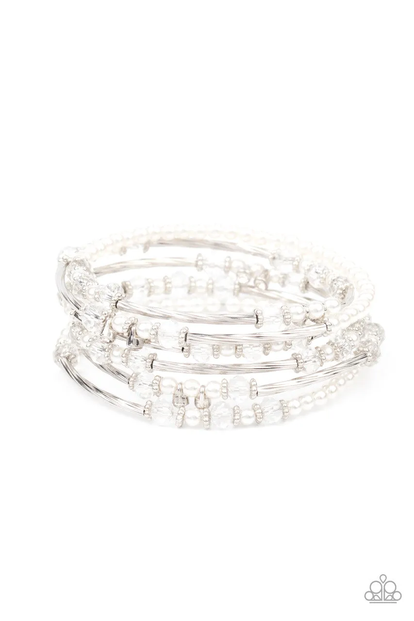 Head-Turning Twinkle White Paparazzi Bracelet