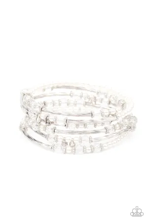 Head-Turning Twinkle White Paparazzi Bracelet