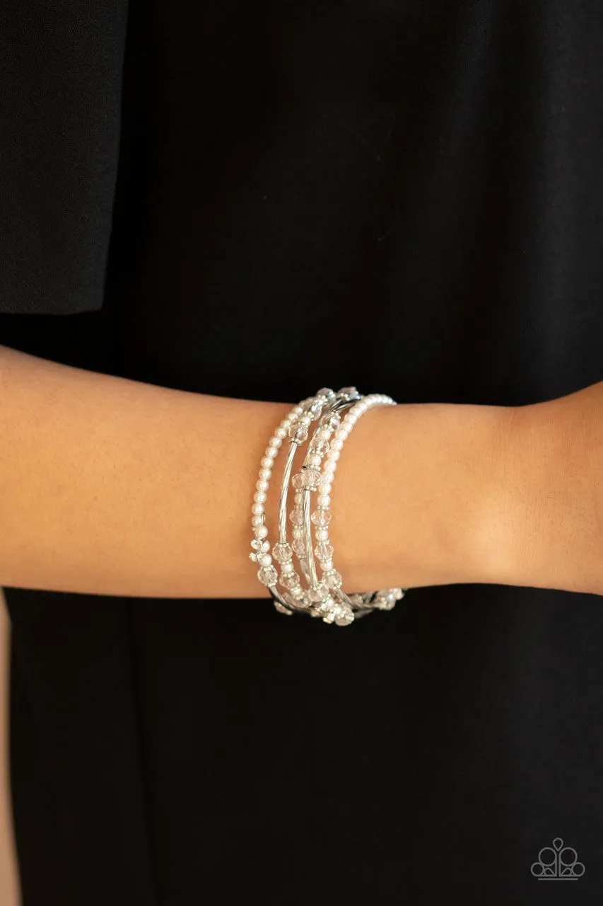Head-Turning Twinkle White Paparazzi Bracelet