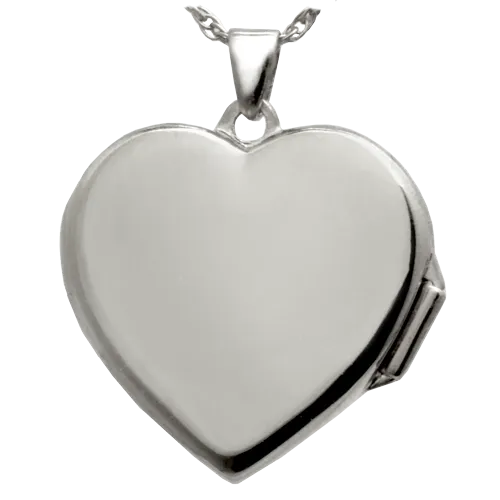 Heart Double Photo Locket Fingerprint Pendant