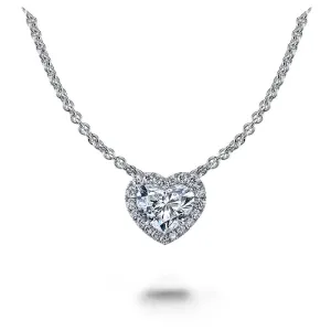 Heart Shaped Diamond Necklace