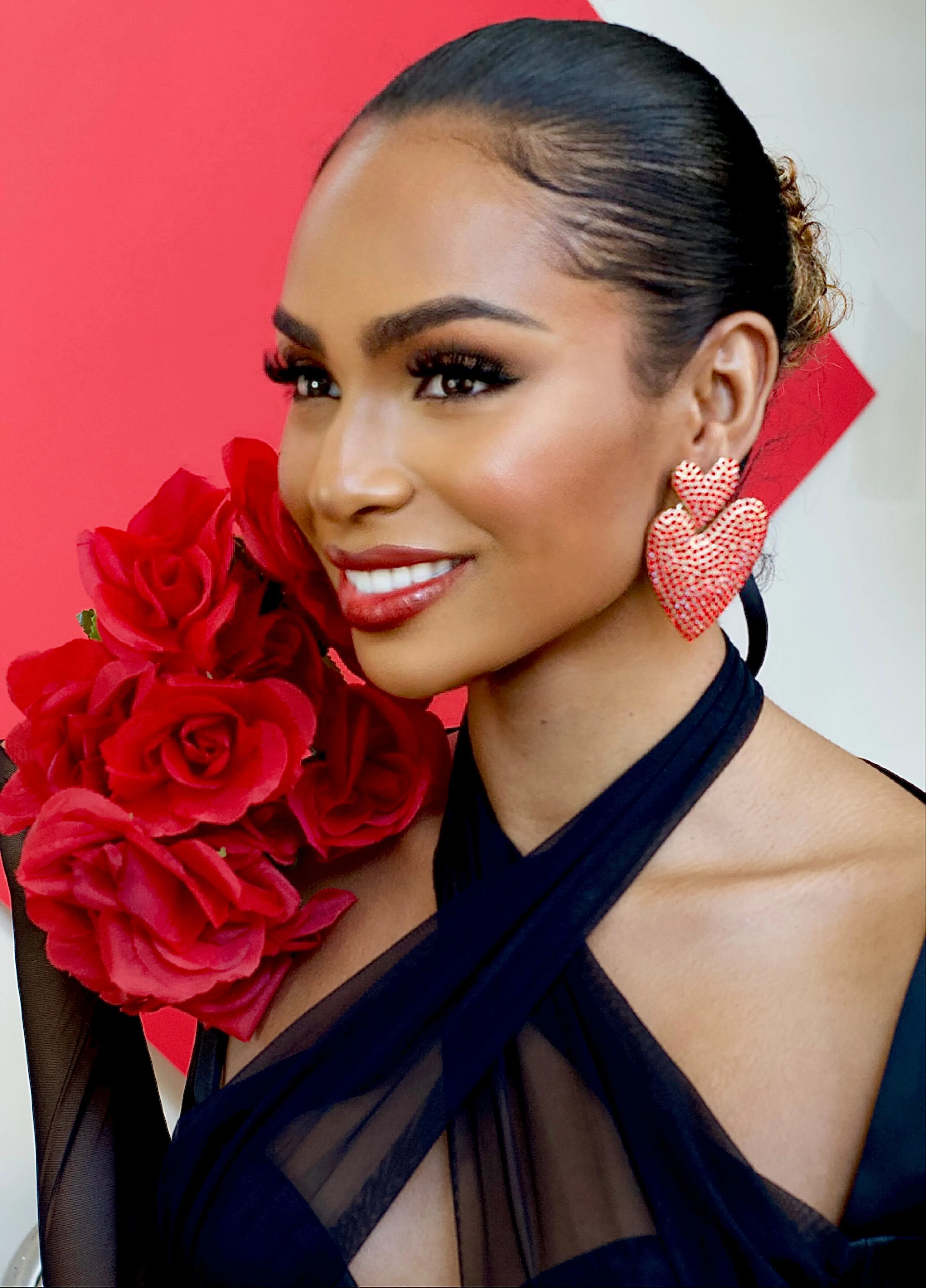 HEARTS OF HEARTS STATEMENT EARRINGS