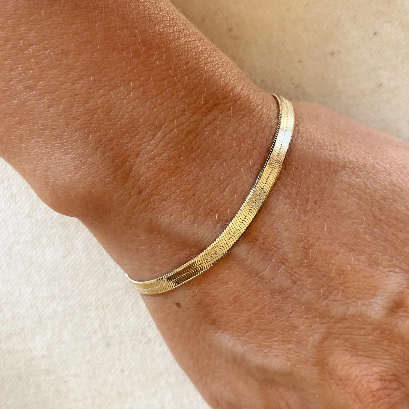 Herringbone Bracelet - 4mm