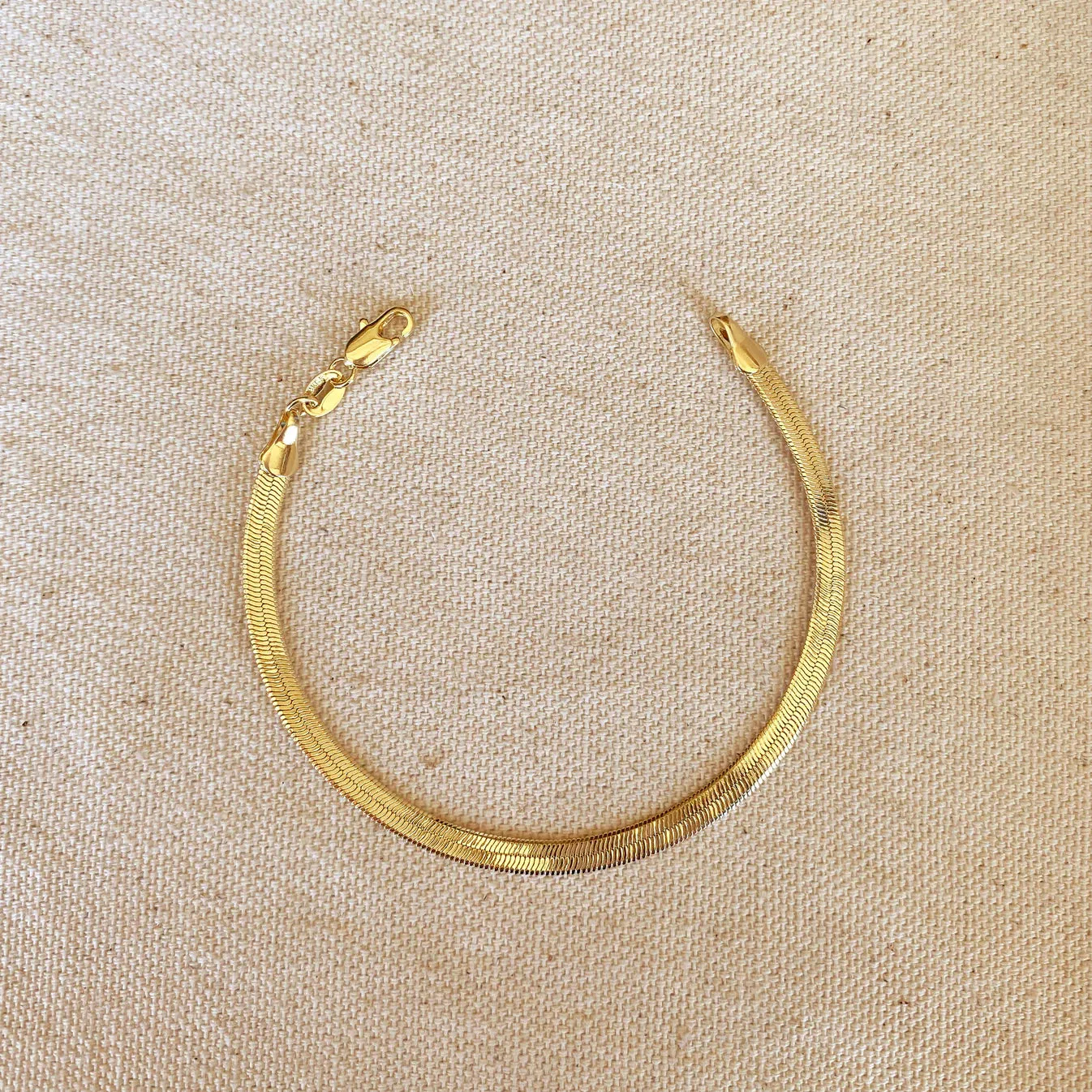 Herringbone Bracelet - 4mm