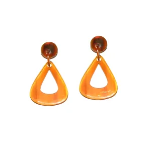 Horn Triangle Earrings