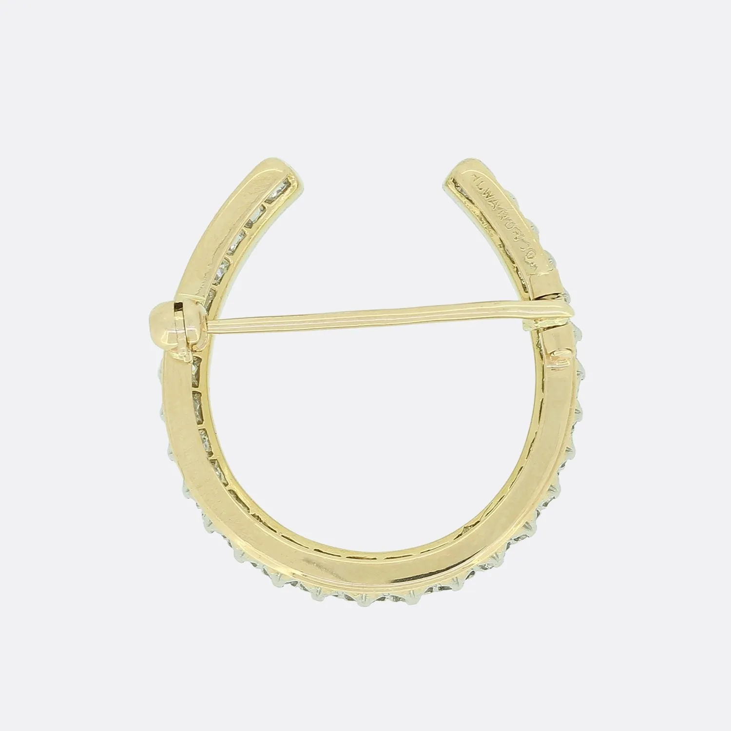 Howard & Co. Edwardian Diamond Horseshoe Brooch