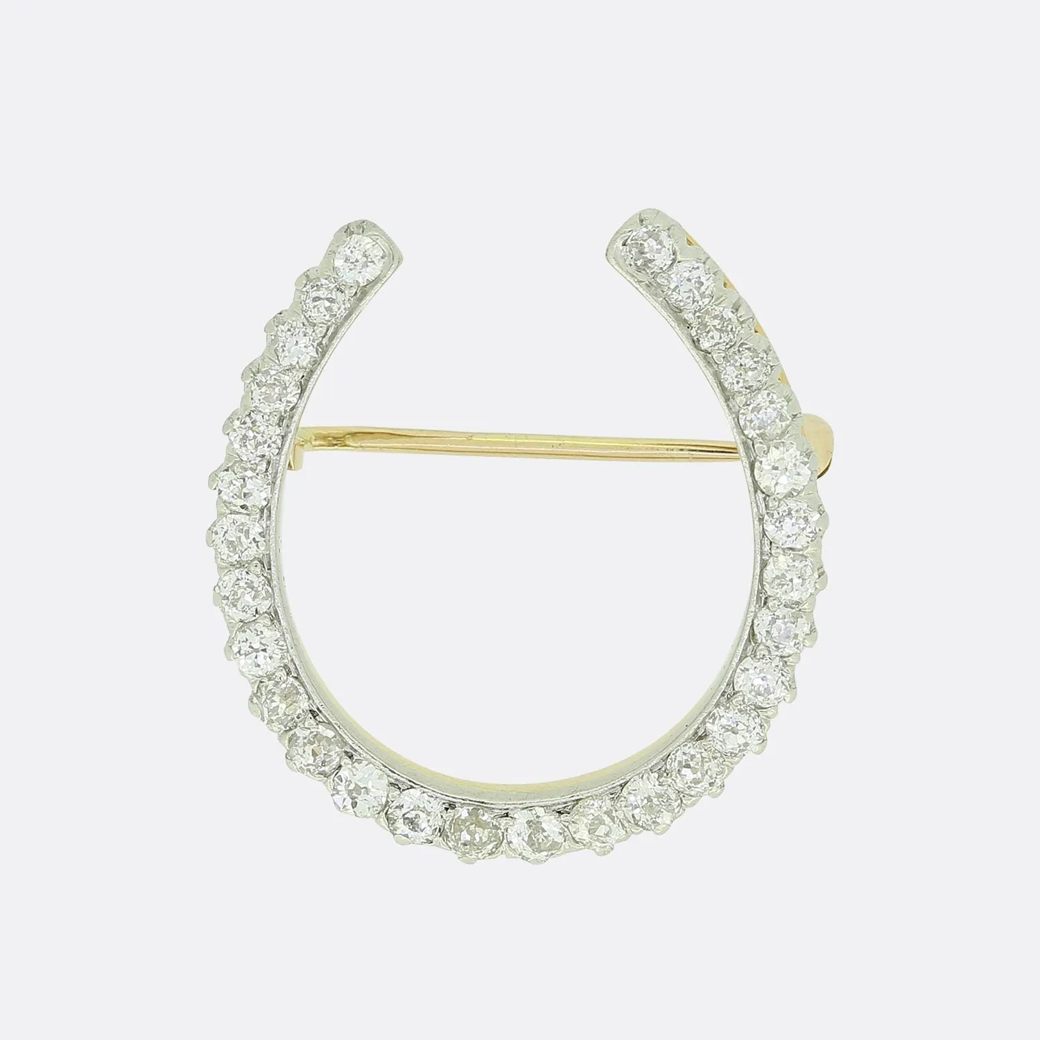Howard & Co. Edwardian Diamond Horseshoe Brooch