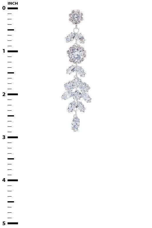 Icicle Chandelier Statement Earrings