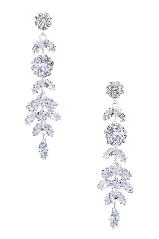 Icicle Chandelier Statement Earrings