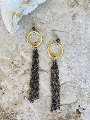 Indium Long Dangle Earrings