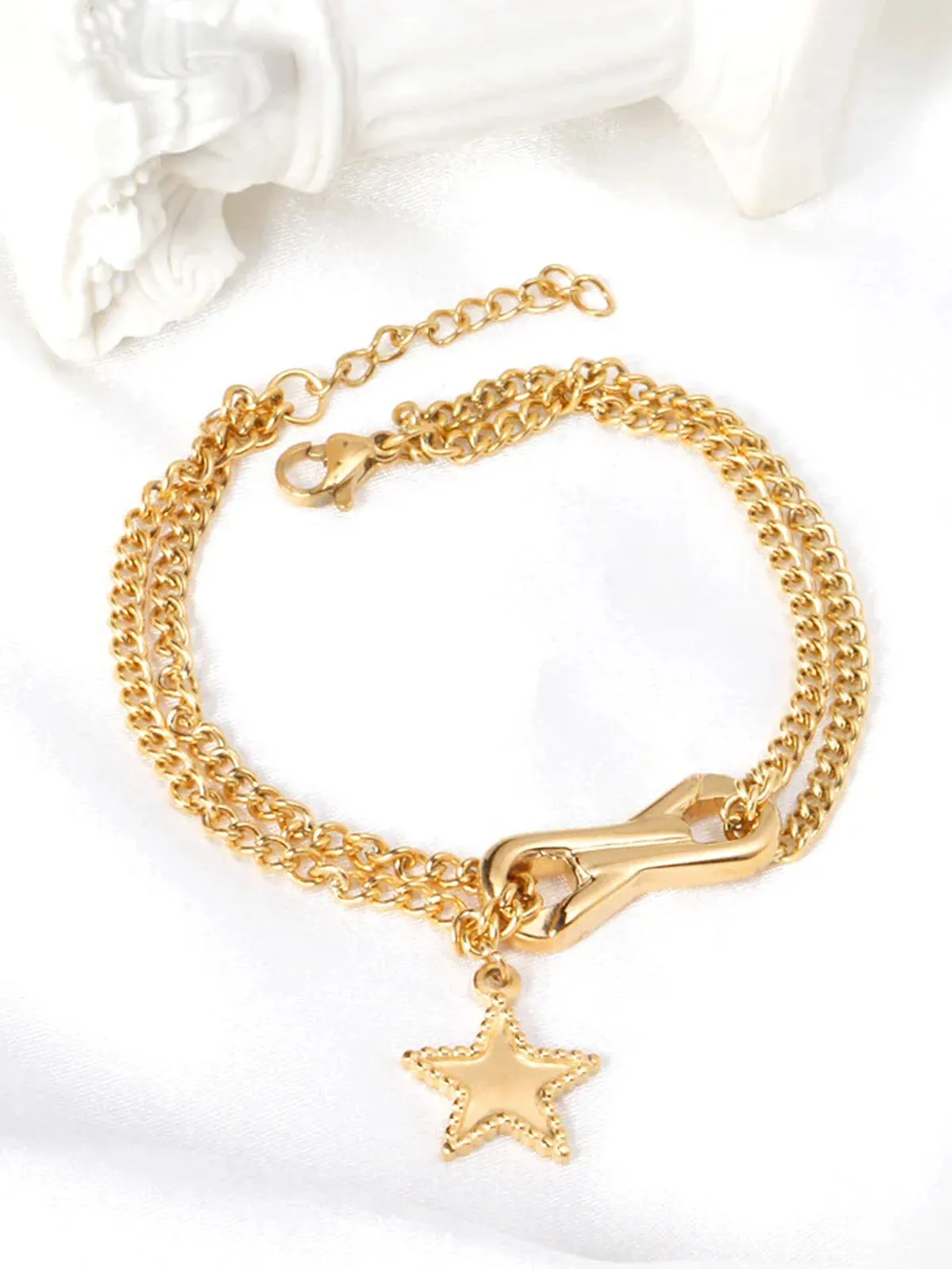 Infinity & Star Decor Layered Bracelet- FD ⚡
