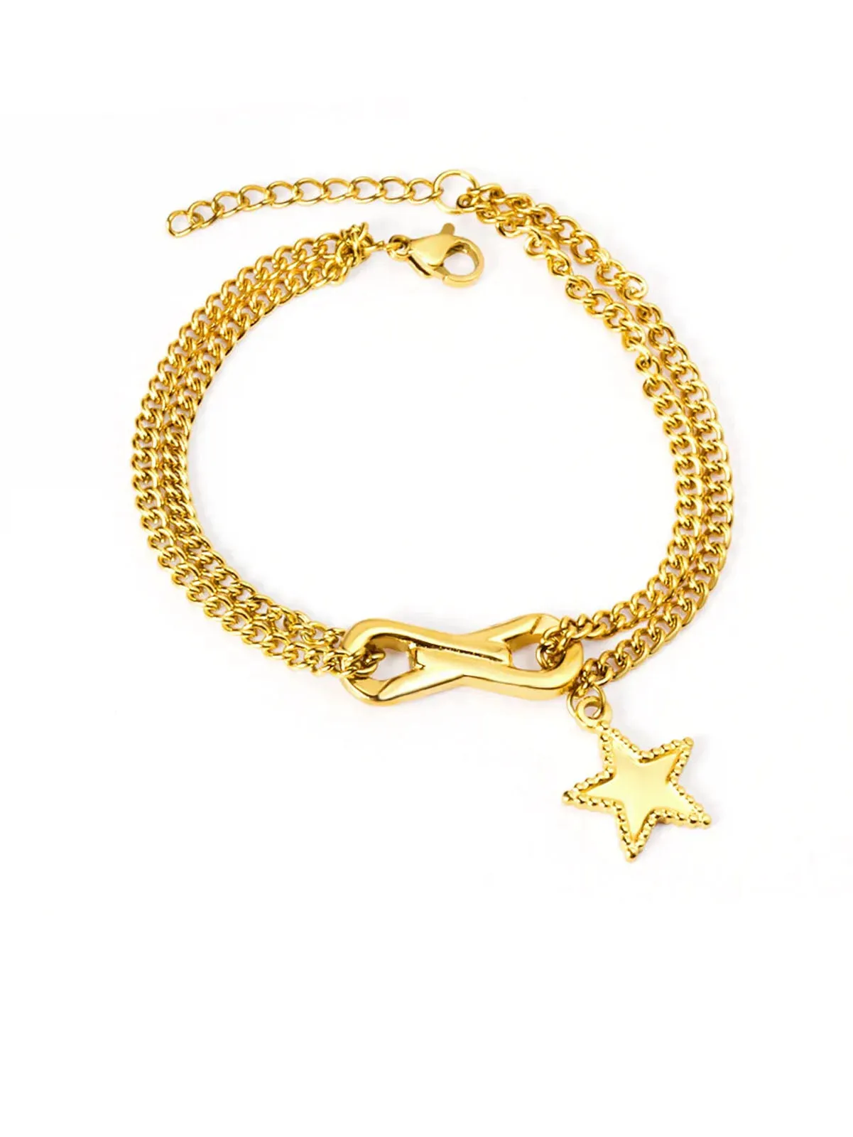 Infinity & Star Decor Layered Bracelet- FD ⚡