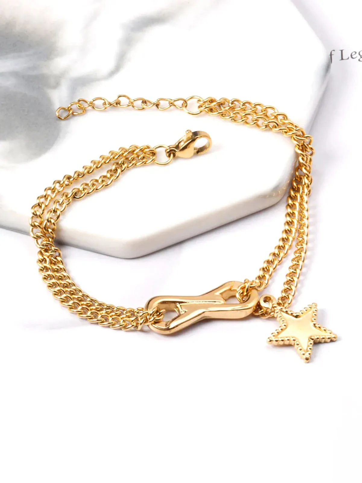 Infinity & Star Decor Layered Bracelet- FD ⚡
