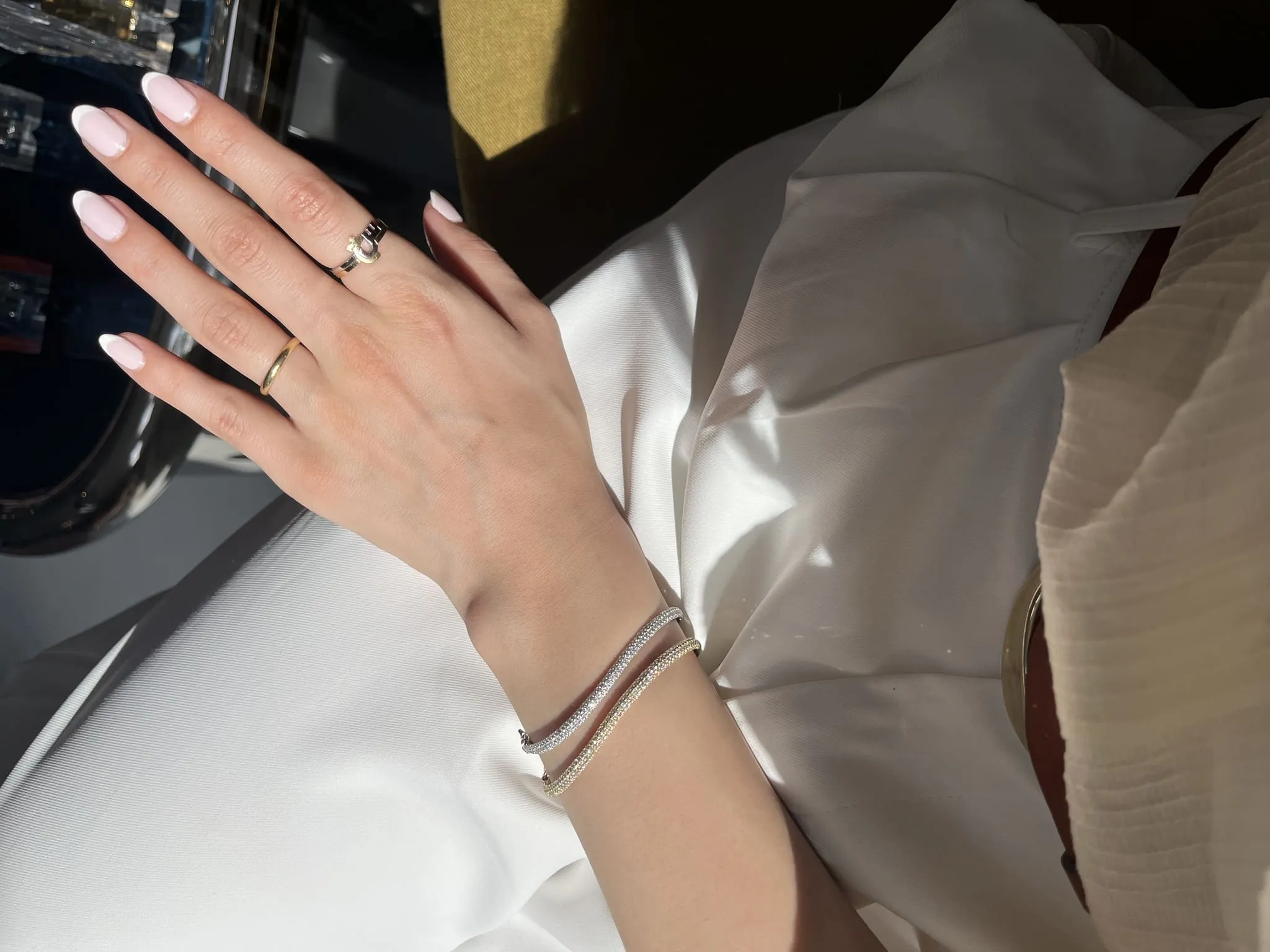 Infinity Bold Bangle with Diamonds