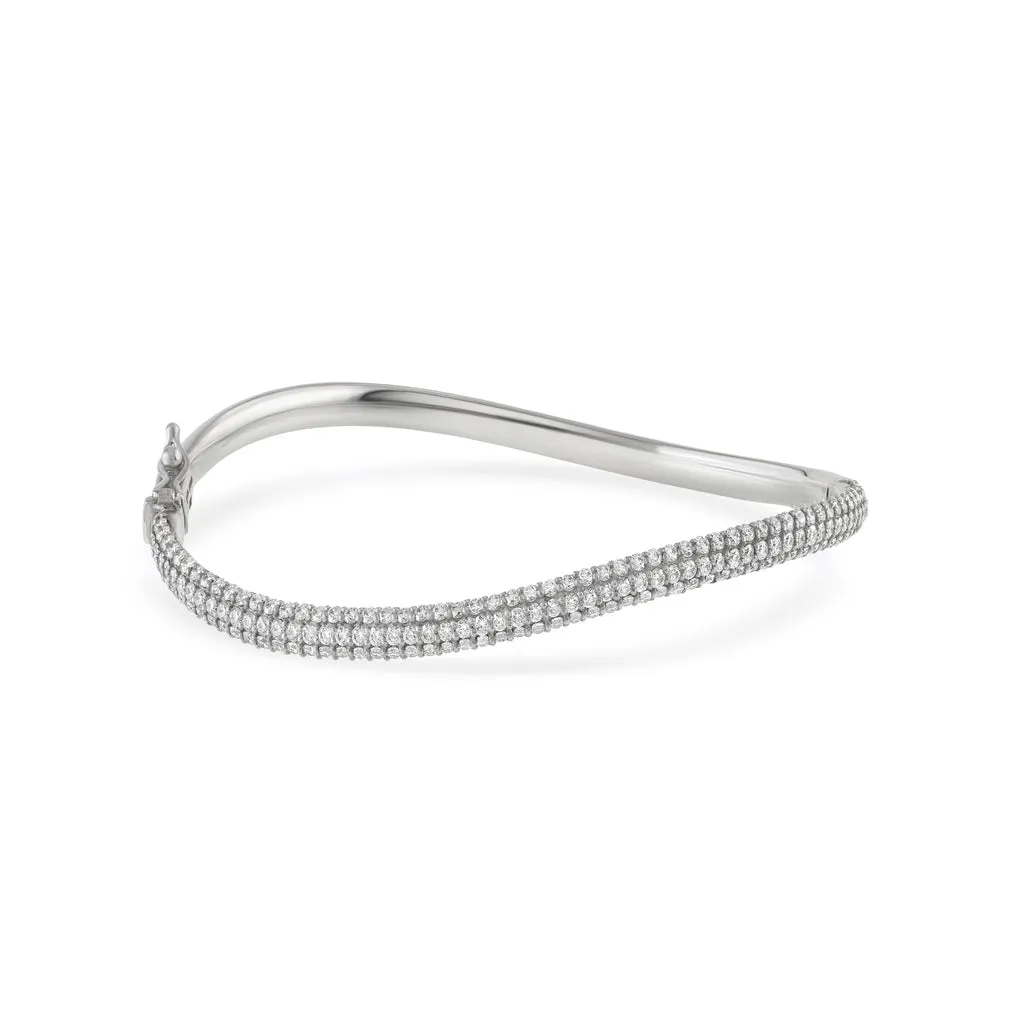 Infinity Bold Bangle with Diamonds