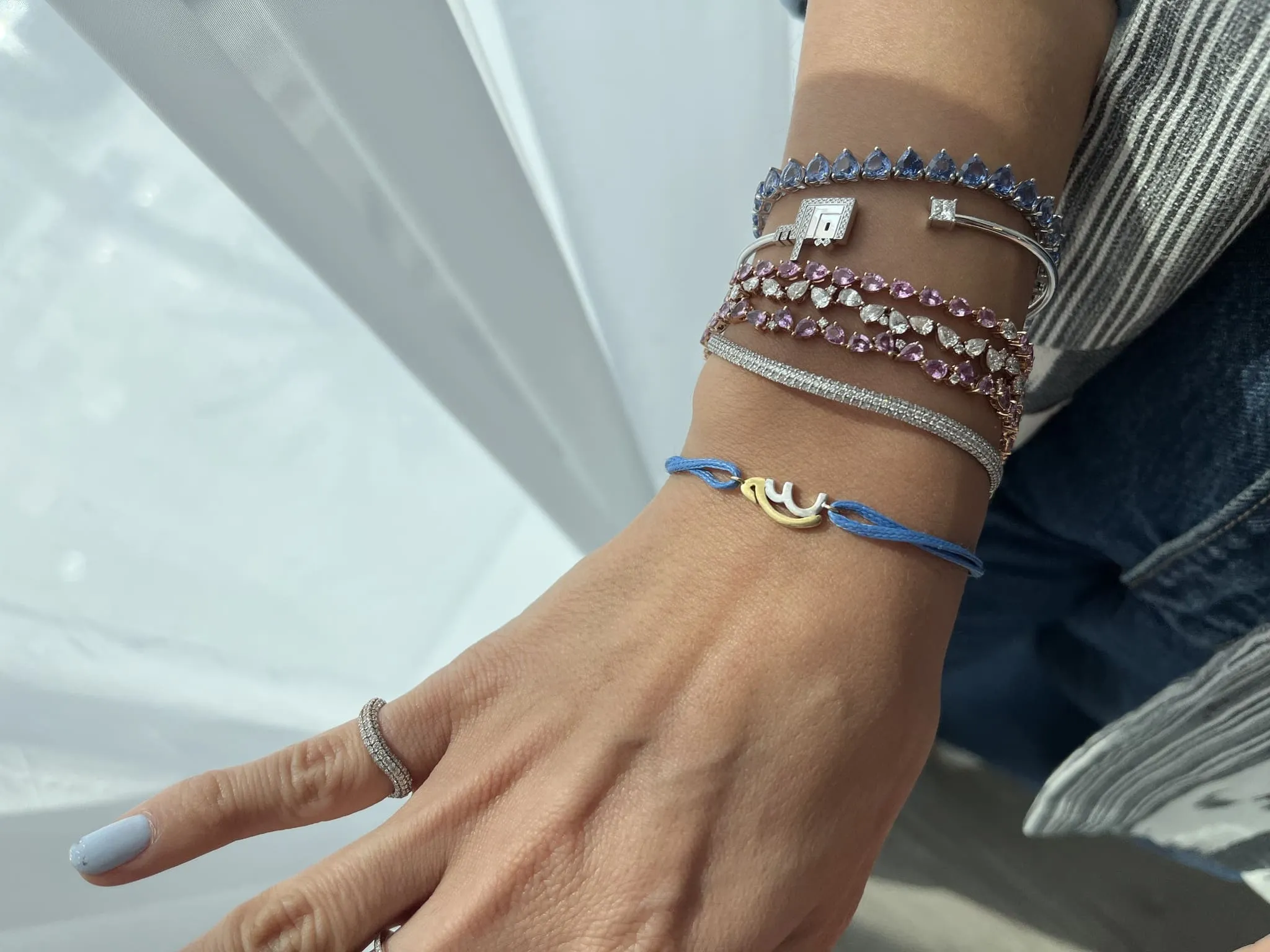 Infinity Bold Bangle with Diamonds