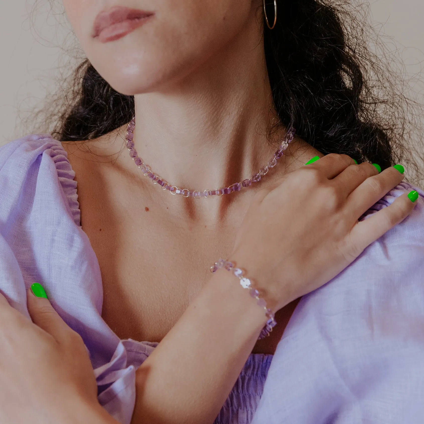 Infinity Bracelet (Amethyst)