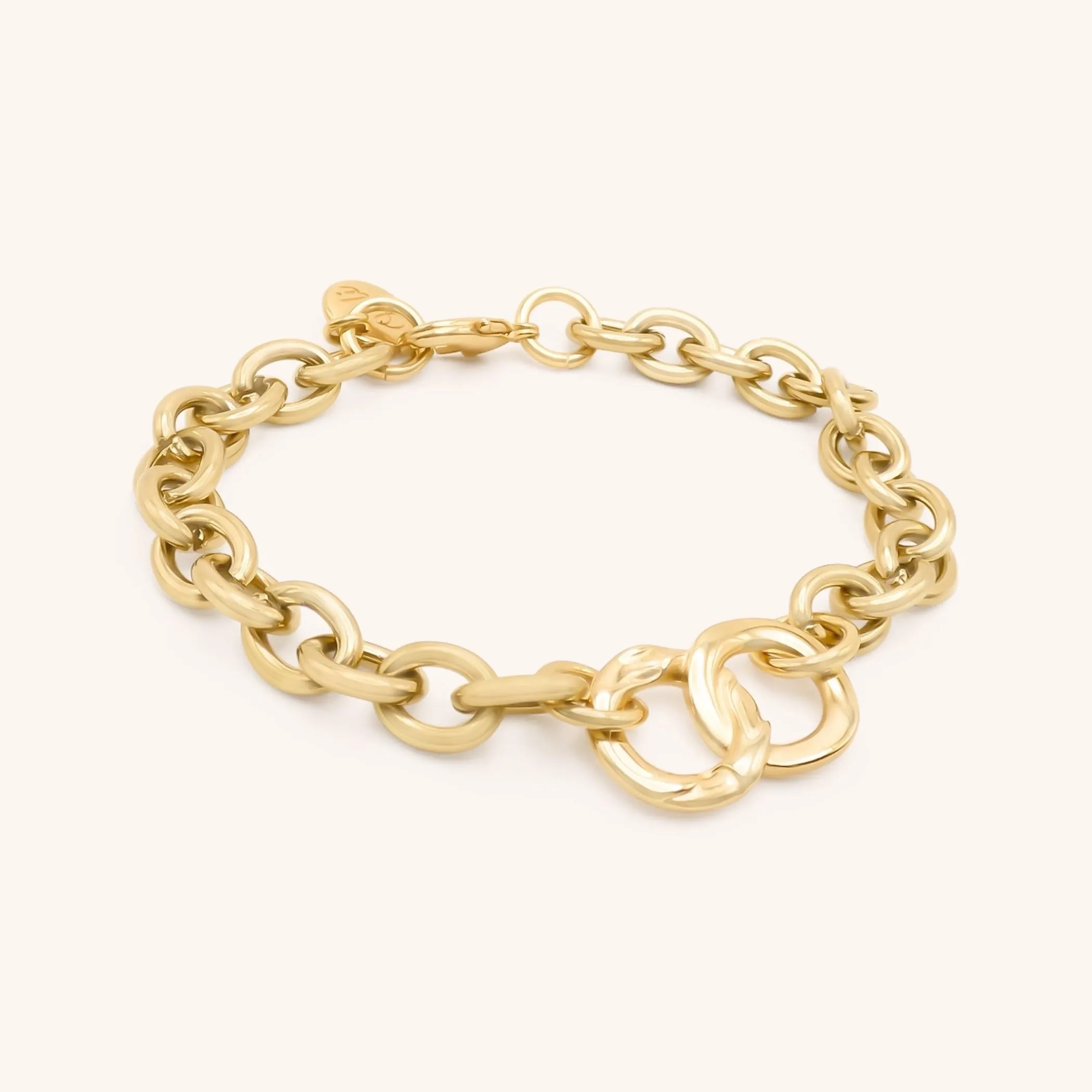 Infinity Chunky Bracelet, Gold