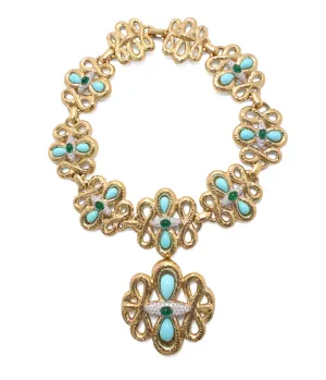 Infinity Collar with Pendant