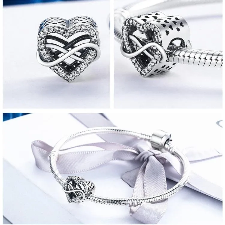 Infinity Heart Charm