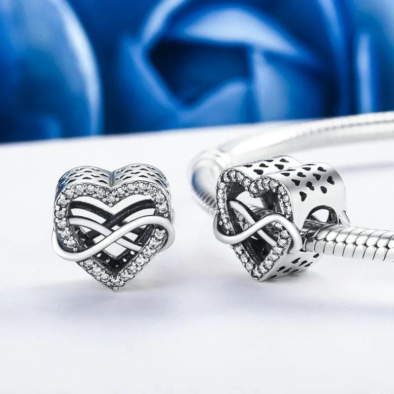 Infinity Heart Charm