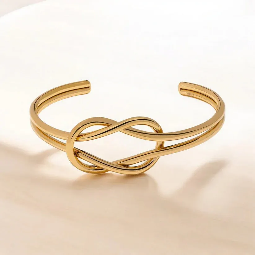 Infinity Heart Swarski Necklace   Love Loop Kada Bracelet Combo