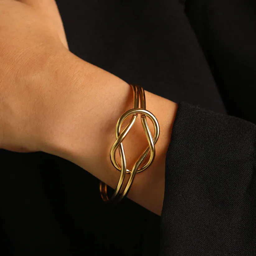 Infinity Heart Swarski Necklace   Love Loop Kada Bracelet Combo