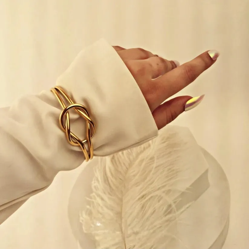 Infinity Heart Swarski Necklace   Love Loop Kada Bracelet Combo