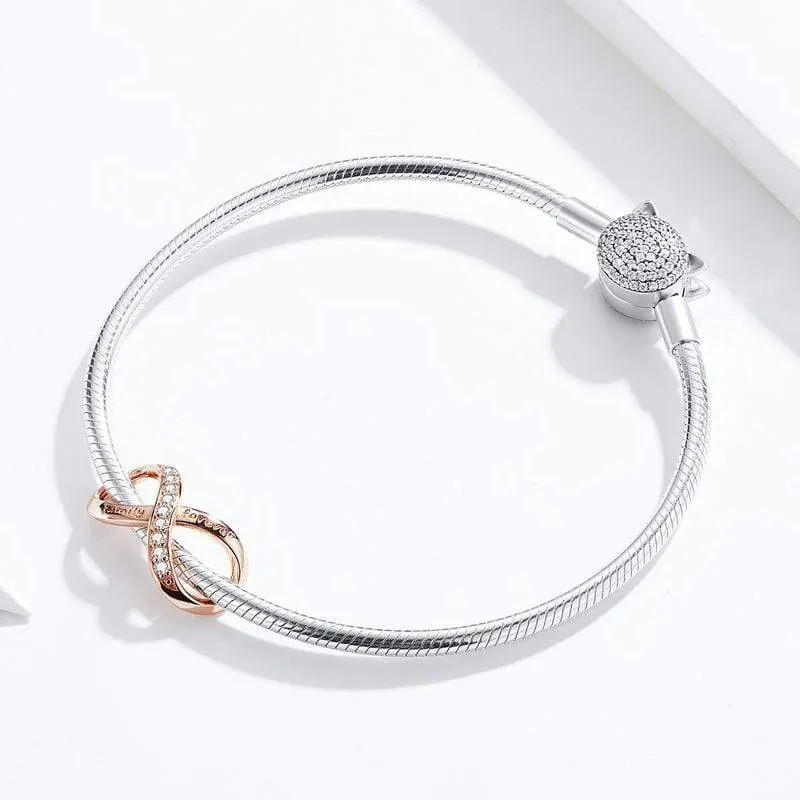 Infinity Rose Gold Charm
