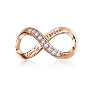 Infinity Rose Gold Charm