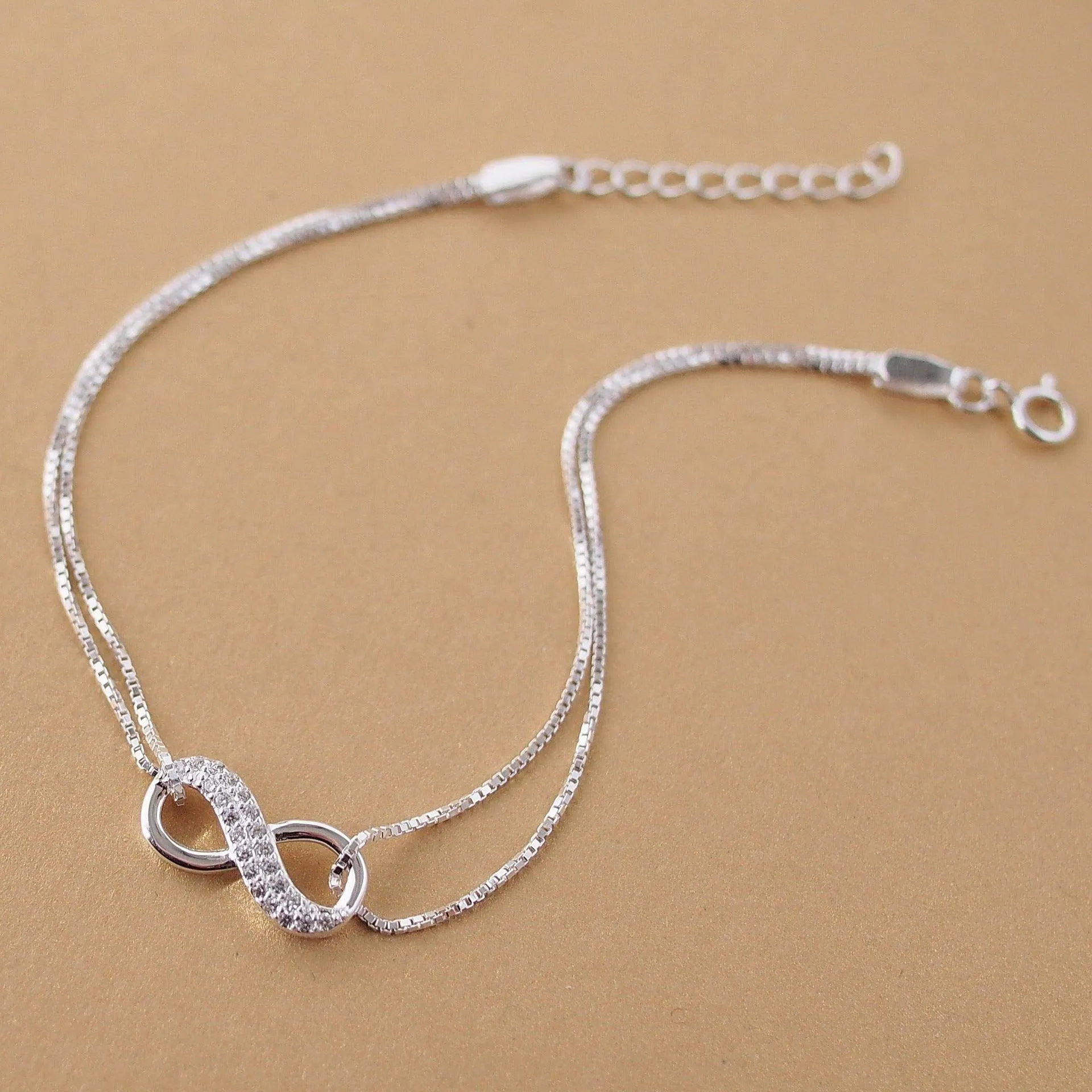 Infinity Silver Lucky Bracelet