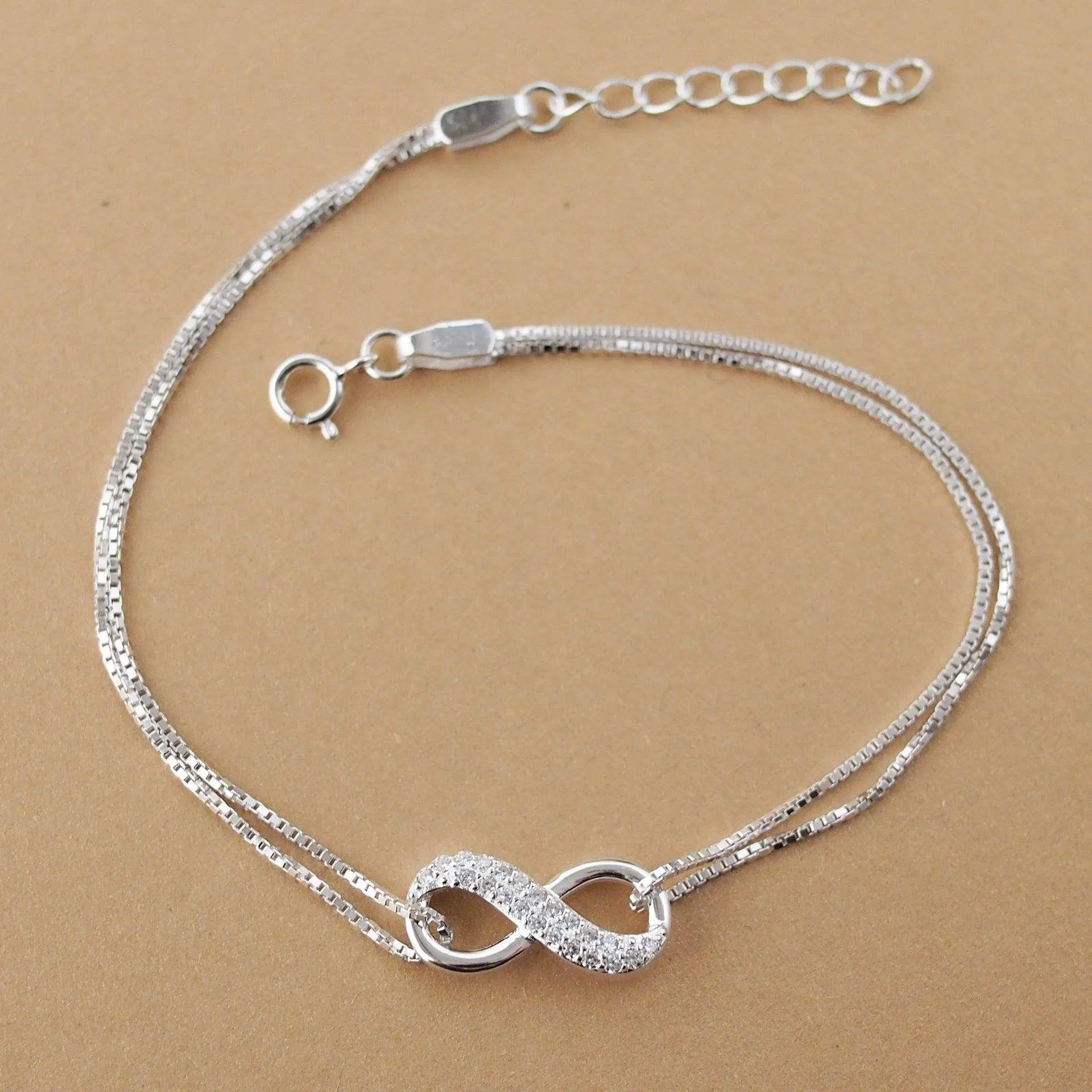 Infinity Silver Lucky Bracelet
