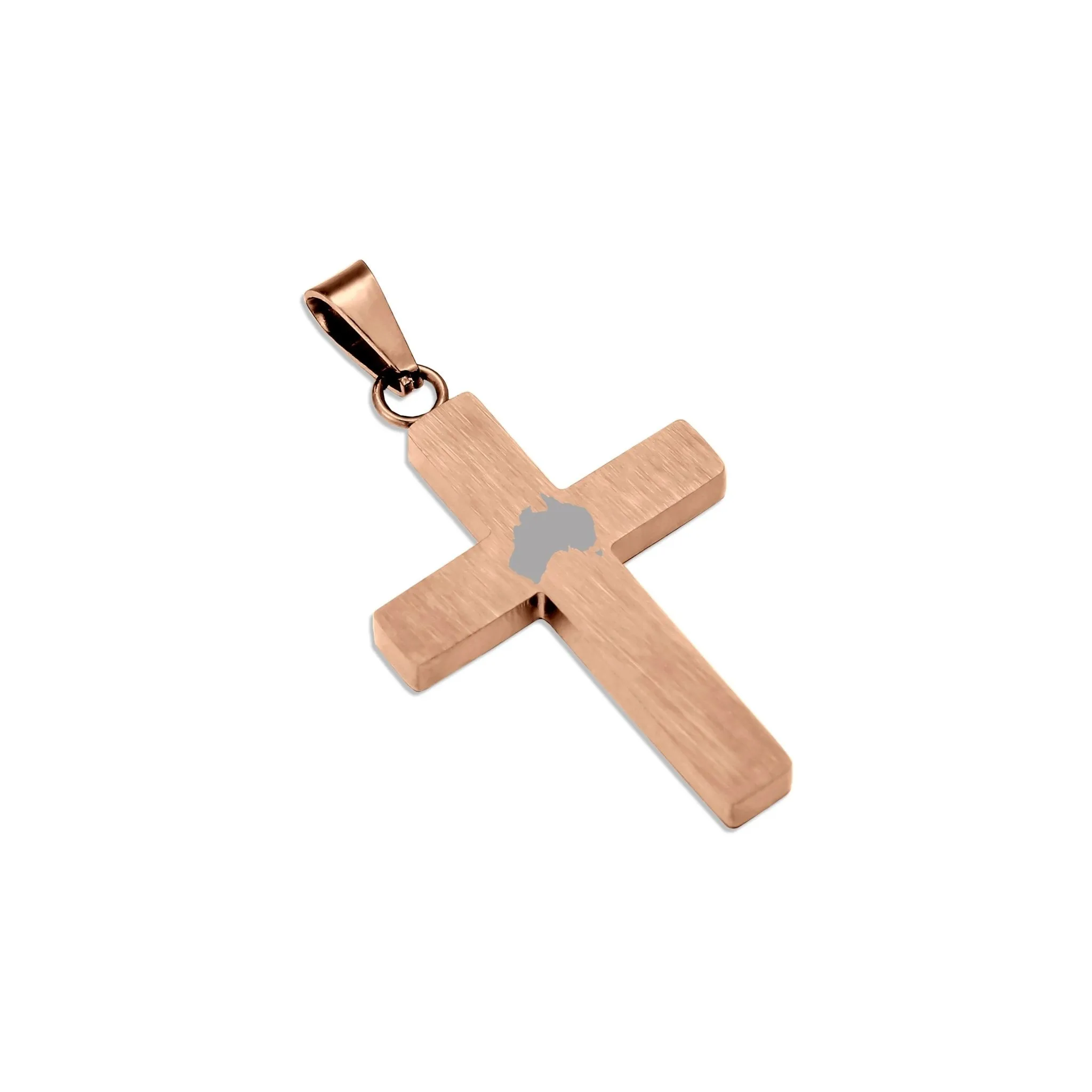 Jarrah Cross Necklace - Rose Gold