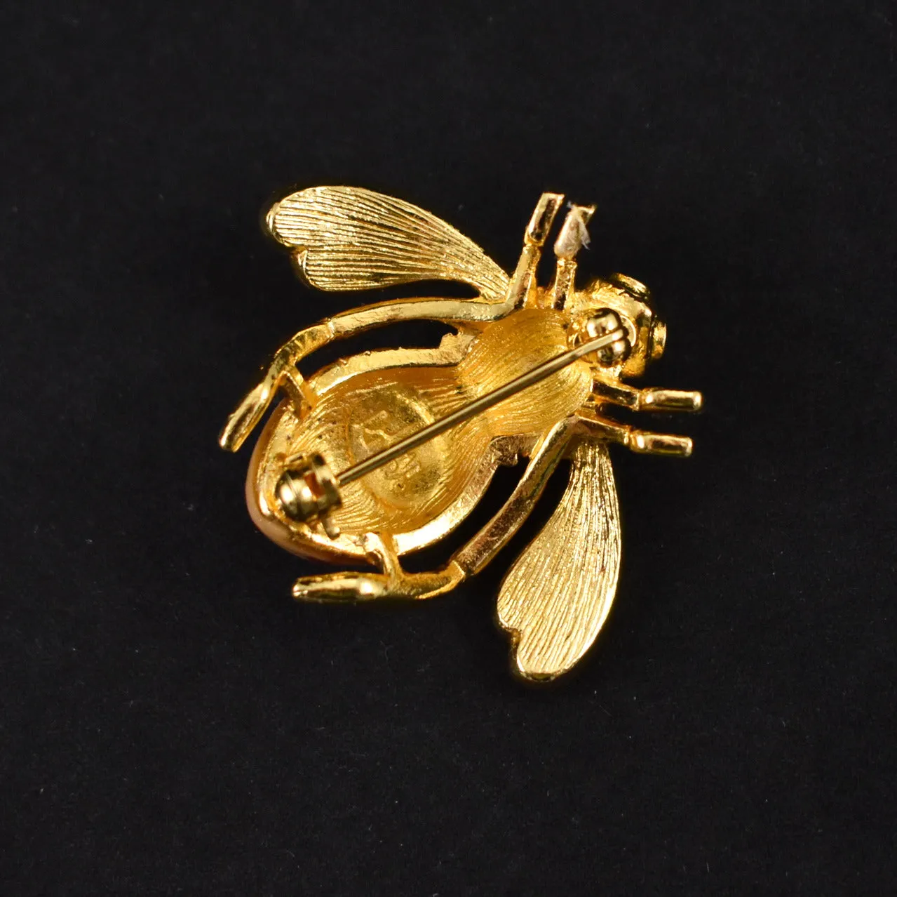 Joan Rivers Rhinestone Bee Brooch Pin